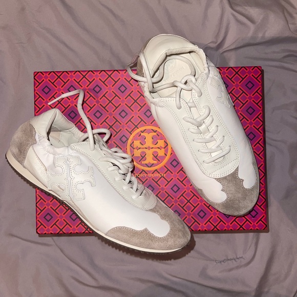 Tory Burch Shoes - 🌟Tory Burch Vintage Double T Trainer Sneakers 6.5